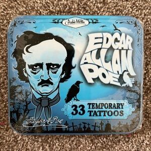 Edgar Allan Poe Temporary Tattoos